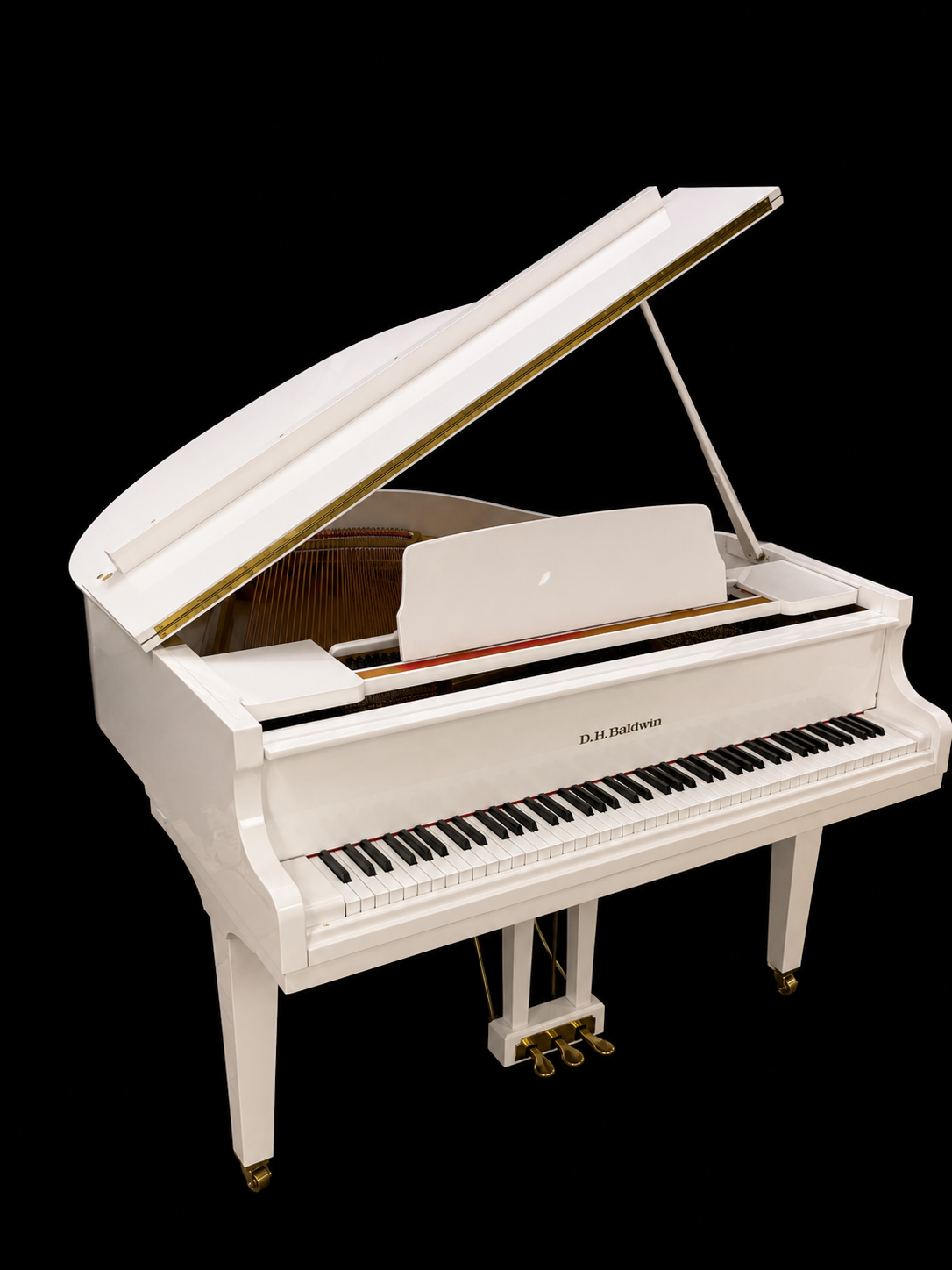 Piano Acústico D.H. Baldwin 1/4 de Cola Blanco