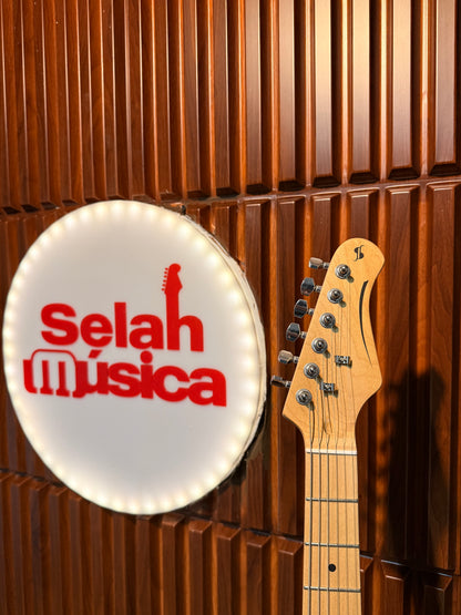 Guitarra Stagg Vintage Series SES-55 Black Finish