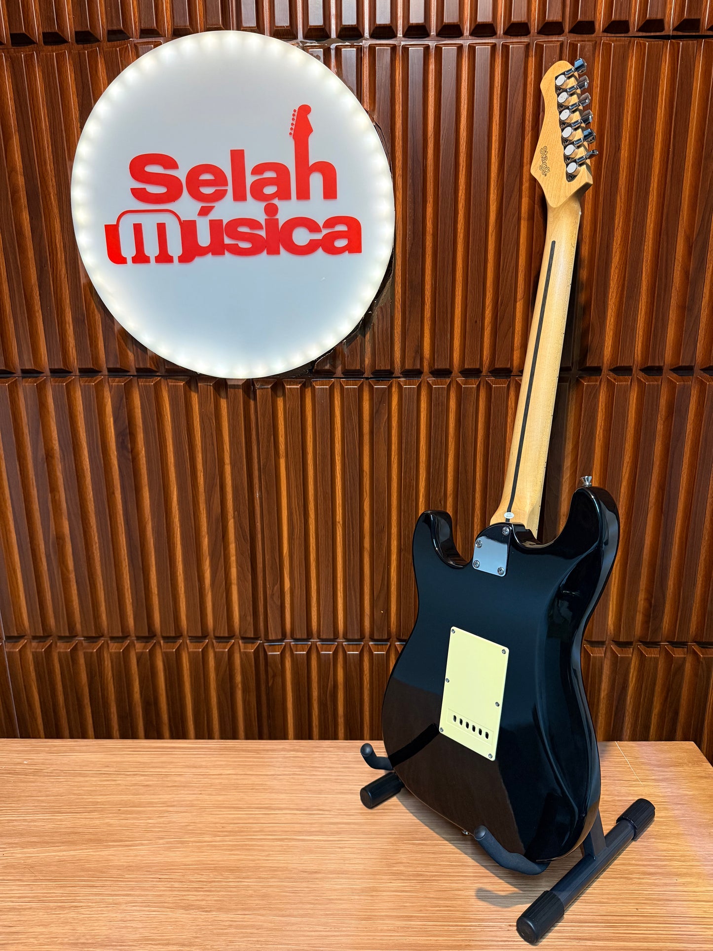 Guitarra Stagg Vintage Series SES-55 Black Finish