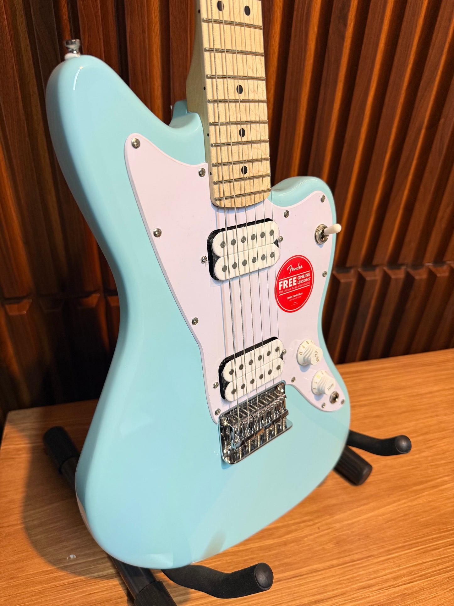 Guitarra Eléctrica Squier Mini Jazzmaster HH Daphne Blue