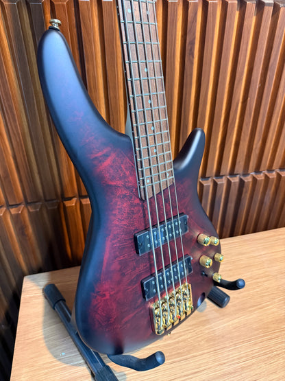 Bajo Eléctrico de 5 Cuerdas Ibanez SR305EDX WZM Wine Red Frozen Matte