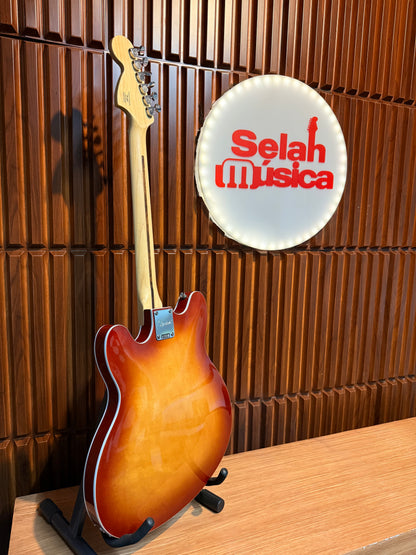 Guitarra Eléctrica Squier Affinity Series Starcaster Deluxe Semi-Hollowbody Sienna Sunburst