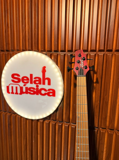 Bajo Eléctrico Cort Artisan B5 Element Open Pore Rojo