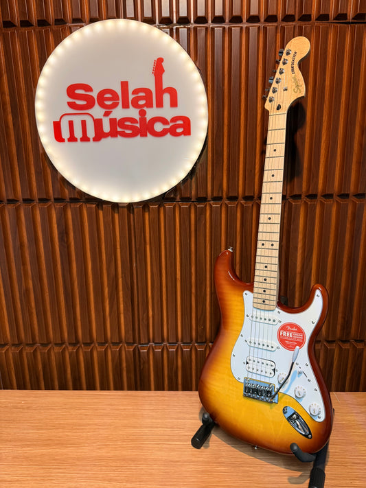 Guitarra Squier Affinity Series Stratocaster FMT HSS – Sienna Sunburst