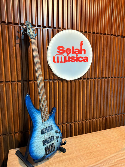 Bajo Eléctrico Ibanez SR405EQM-SCB – Azul Stained Burst Matte
