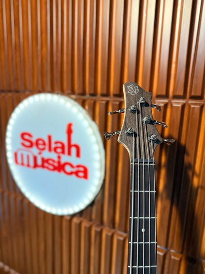 Bajo Eléctrico Ibanez BTB605 5 Cuerdas – Transparent Gray Flat