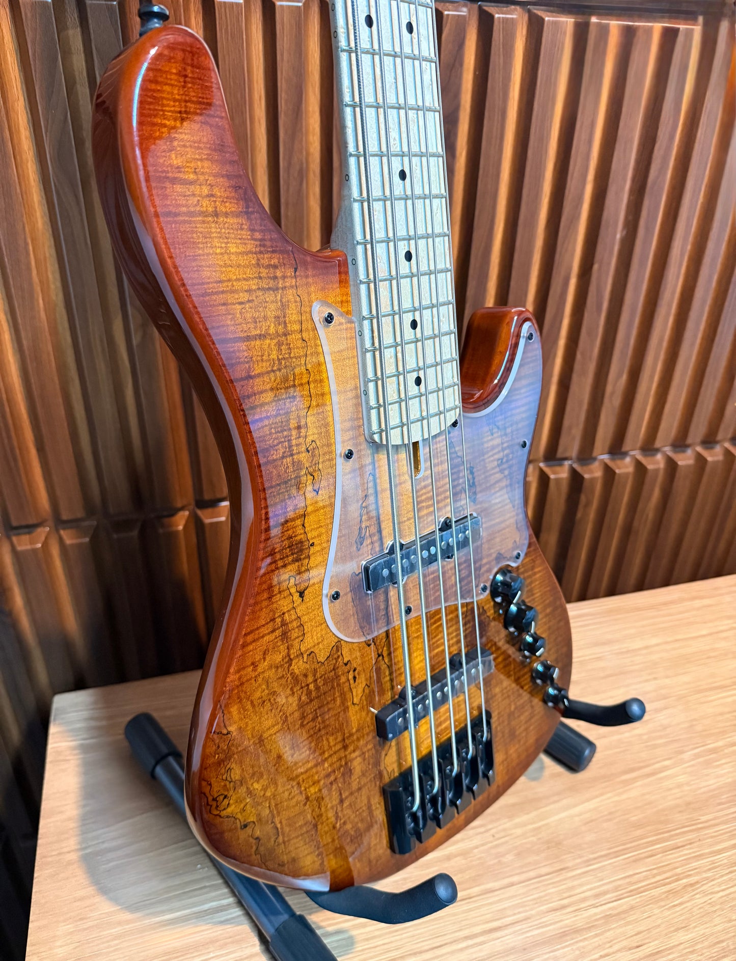 Bajo Eléctrico Cort GB Fusion 5 Cuerdas – Antique Brown Burst