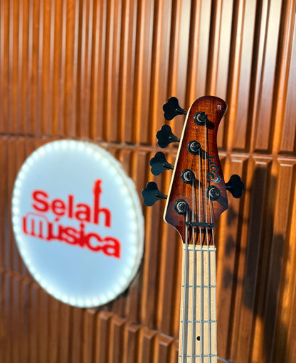 Bajo Eléctrico Cort GB Fusion 5 Cuerdas – Antique Brown Burst