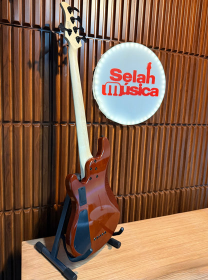 Bajo Eléctrico Cort GB Fusion 5 Cuerdas – Antique Brown Burst
