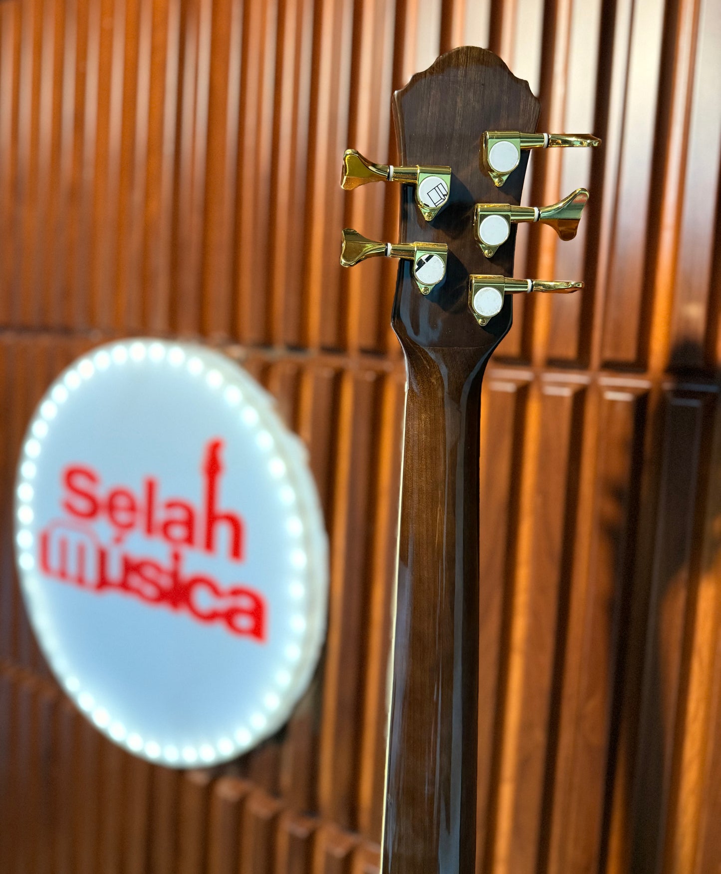 Bajo electroacústico activo La Sevillana B-1005CEQ 5 cuerdas