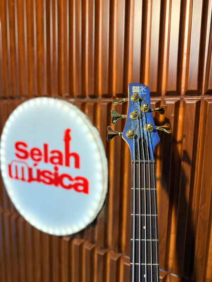 Bajo eléctrico Ibanez SR305EDXCZM 5 cuerdas – Azul Texturizado Mate