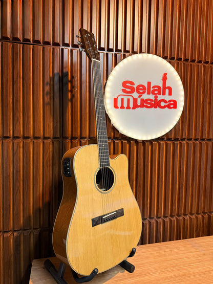 Guitarra electroacústica Stagg SA45-DCE-LW – Natural