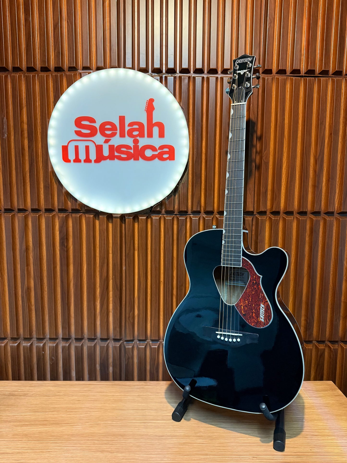 Guitarra electroacústica Gretsch G5013CE Rancher Jr. Cutaway – Black
