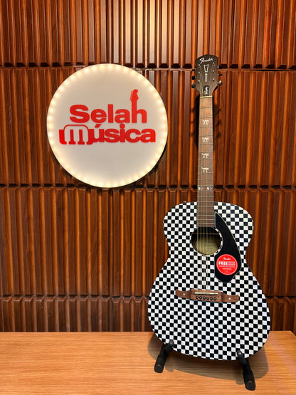 Guitarra electroacústica Fender Tim Armstrong Hellcat – Checkerboard