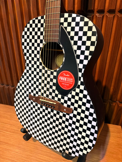Guitarra electroacústica Fender Tim Armstrong Hellcat – Checkerboard