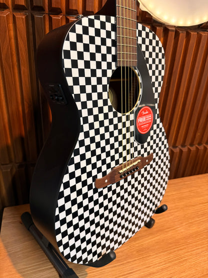 Guitarra electroacústica Fender Tim Armstrong Hellcat – Checkerboard