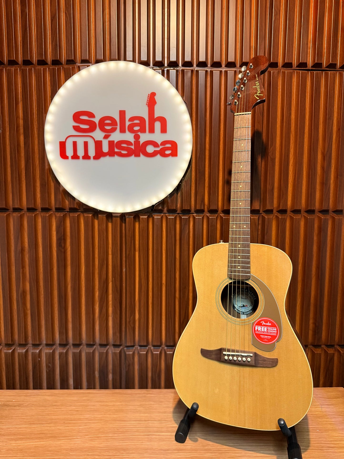 Guitarra electroacústica Fender Malibu Player – Natural