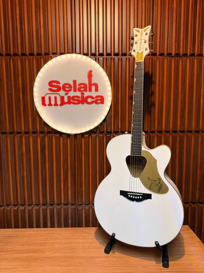 Guitarra electroacústica Gretsch G5022CWFE Rancher Falcon – Blanca