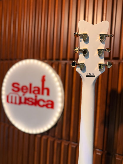 Guitarra electroacústica Gretsch G5022CWFE Rancher Falcon – Blanca