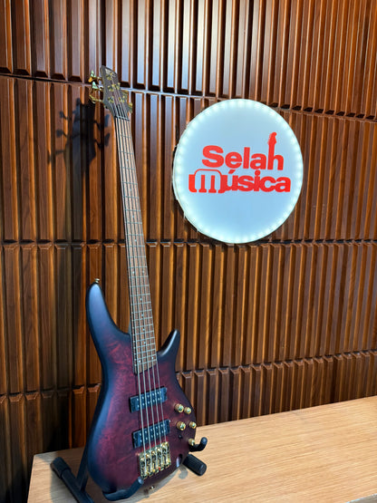 Bajo Eléctrico de 5 Cuerdas Ibanez SR305EDX WZM Wine Red Frozen Matte