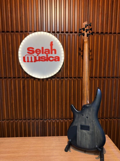 Bajo Eléctrico de 5 Cuerdas Ibanez SR605EBKT Negro Entintado Sombreado