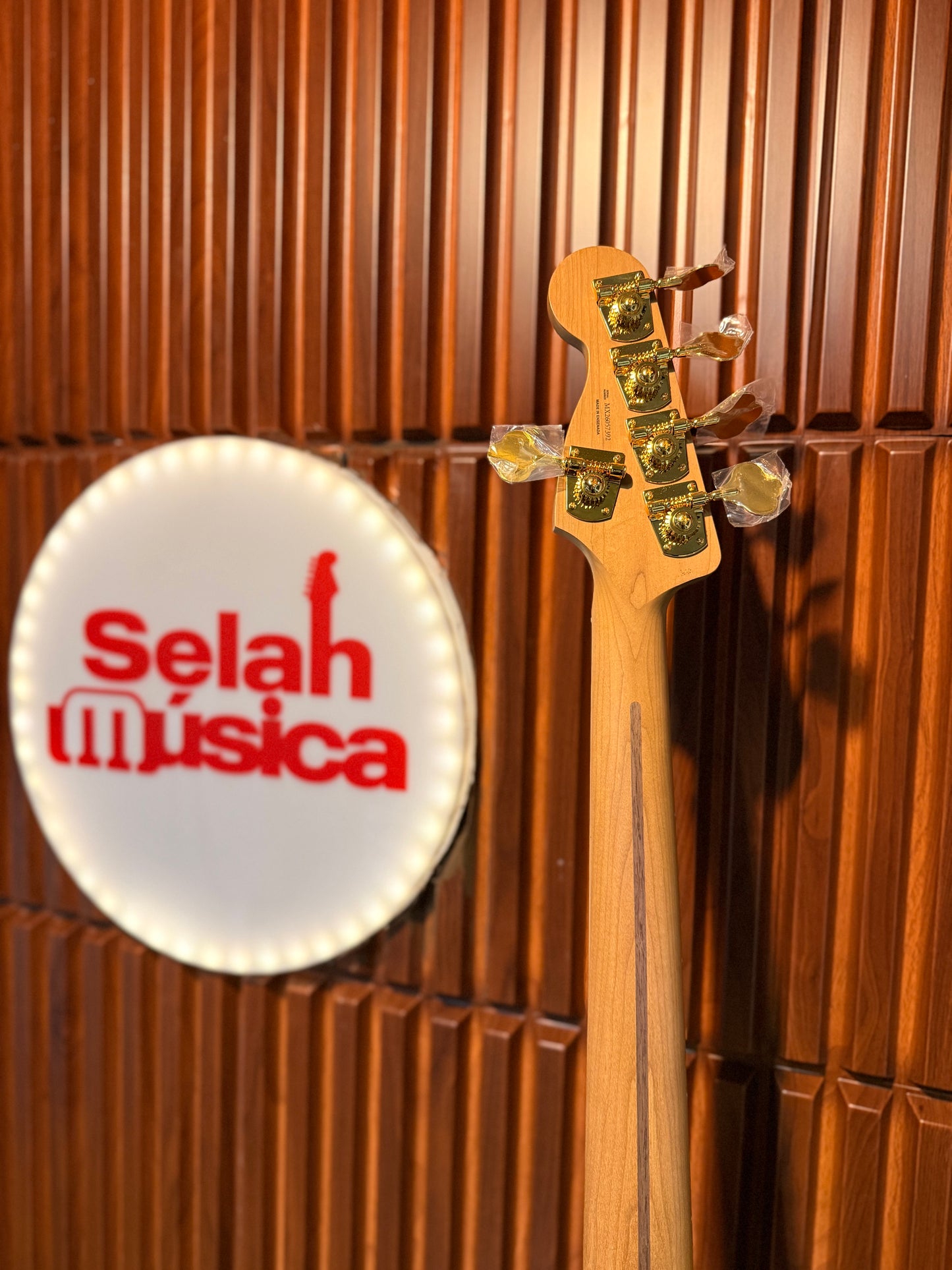 Bajo Eléctrico Fender MonoNeon Jazz Bass V Neon Yellow
