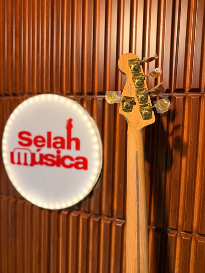 Bajo Eléctrico Fender MonoNeon Jazz Bass V Neon Yellow