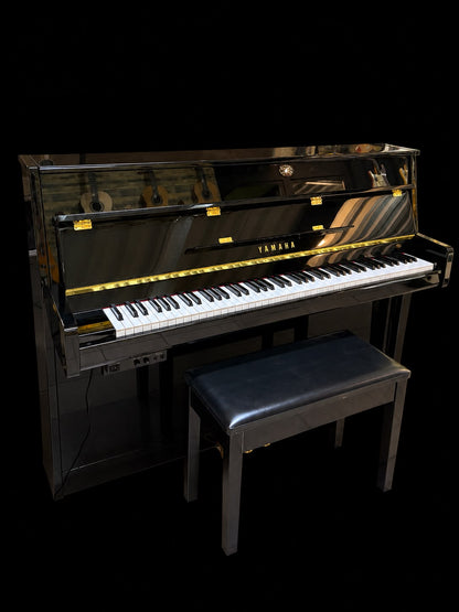 Piano Vertical Yamaha JU109 Silent BK Negro Pulido