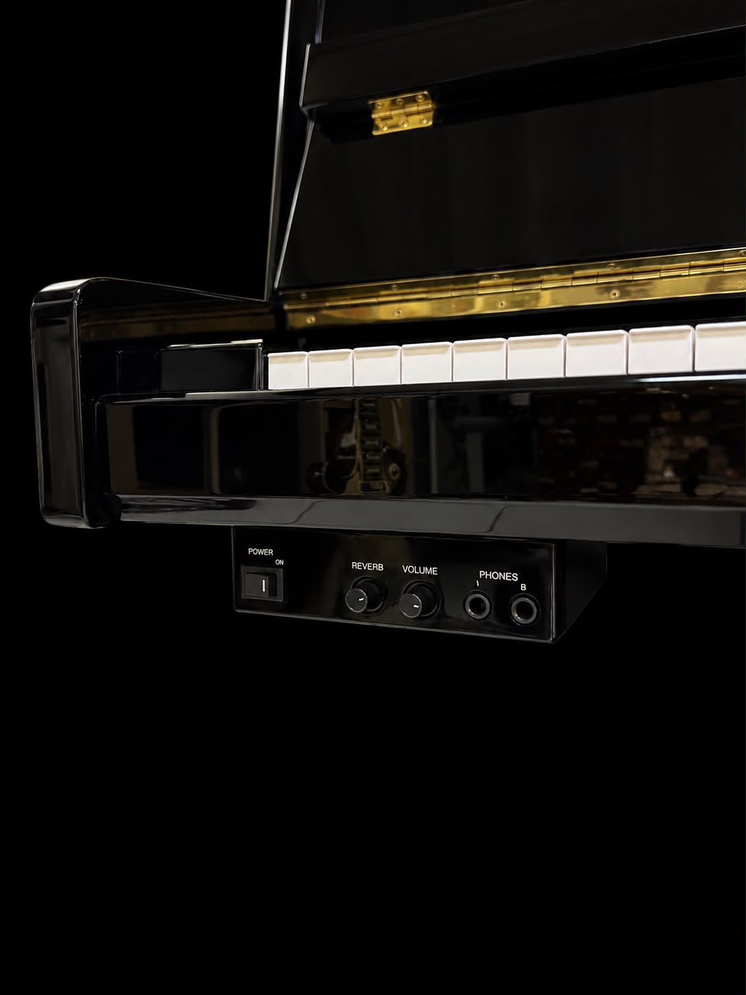 Piano Vertical Yamaha JU109 Silent BK Negro Pulido