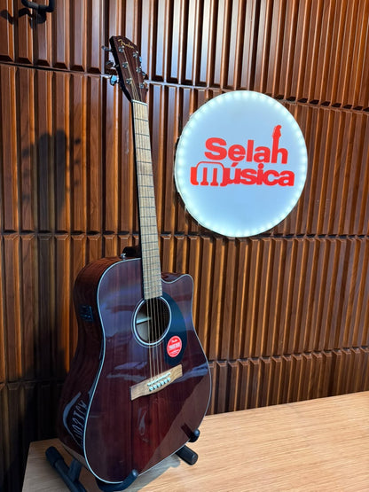 Guitarra Electroacústica Fender CD-60SCE All Mahogany