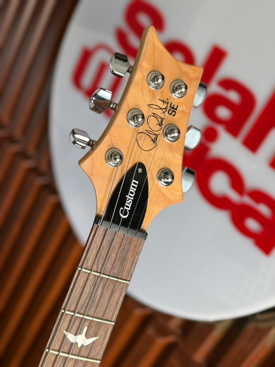 guitarra eléctrica PRS SE Custom 22 Semi-Hollow, Santana Yellow,