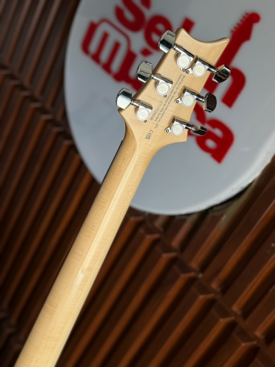 guitarra eléctrica PRS SE Custom 22 Semi-Hollow, Santana Yellow,